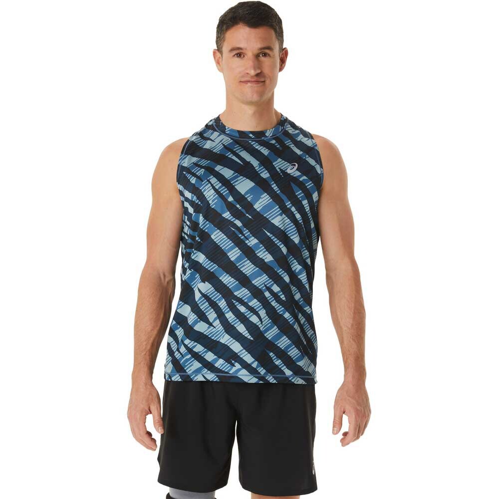 

Футболка без рукавов Asics Wild Camo, синий