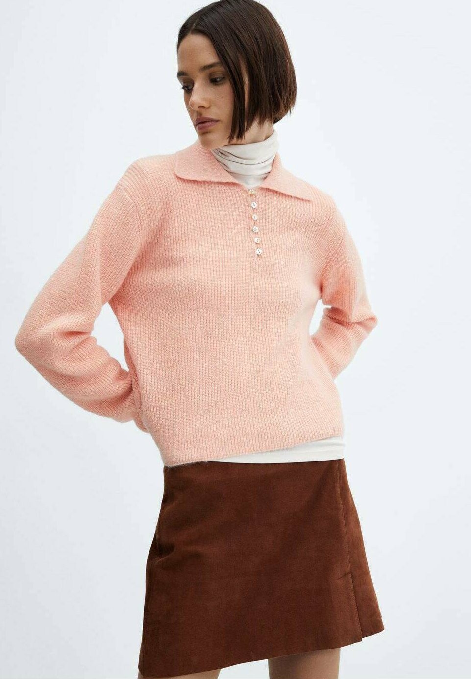 

Футболка с длинным рукавом Palau Mango, цвет pastel pink
