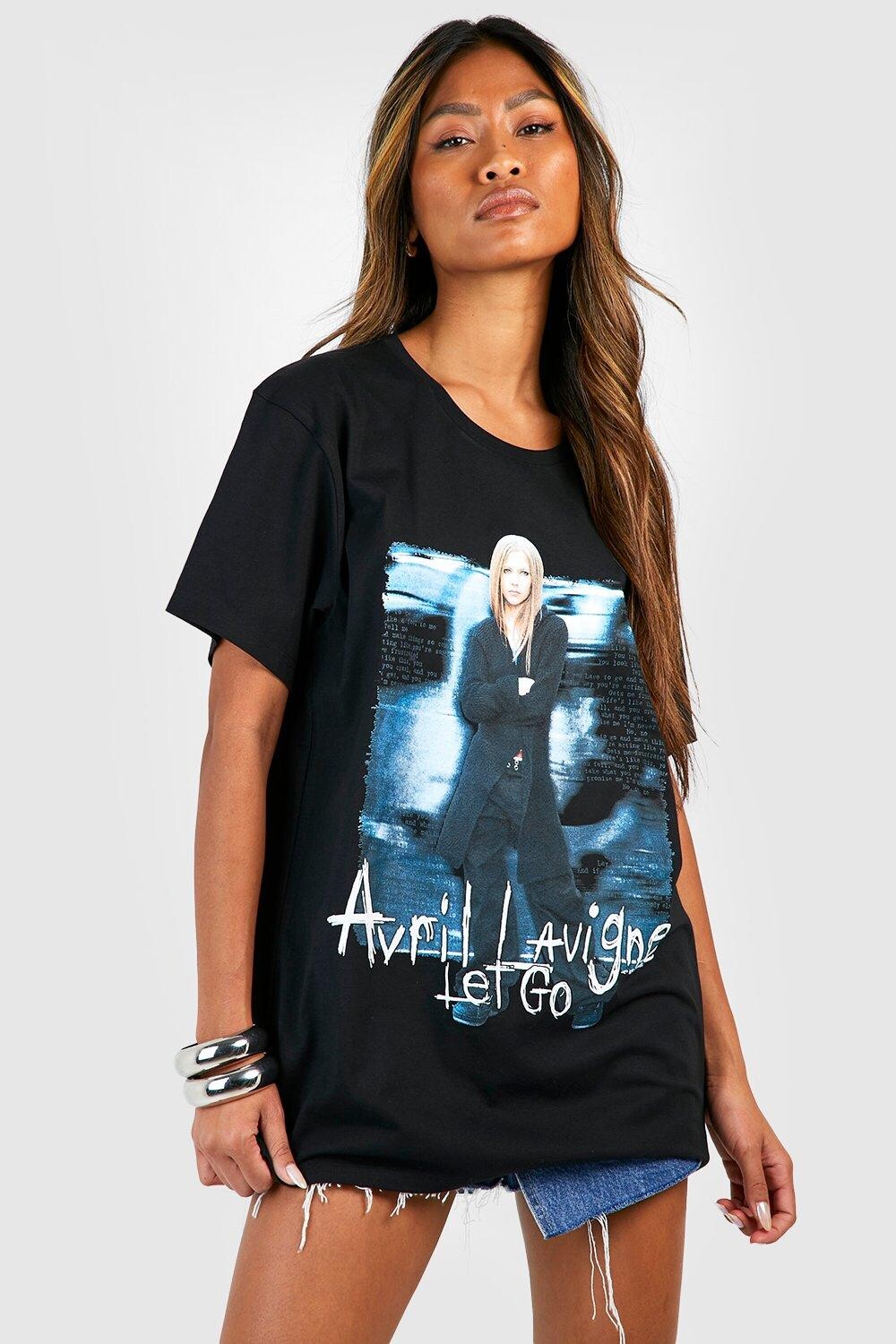 

Футболка avril lavigne license band Boohoo, черный