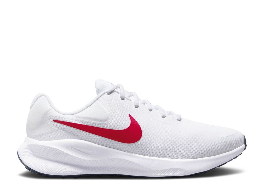 

Кроссовки Nike Revolution 7 Extra Wide 'White University Red', белый
