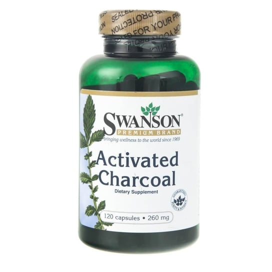 Swanson, Активированный уголь 260 мг, 120 капсул swanson активированный уголь 260 мг 120 капсул