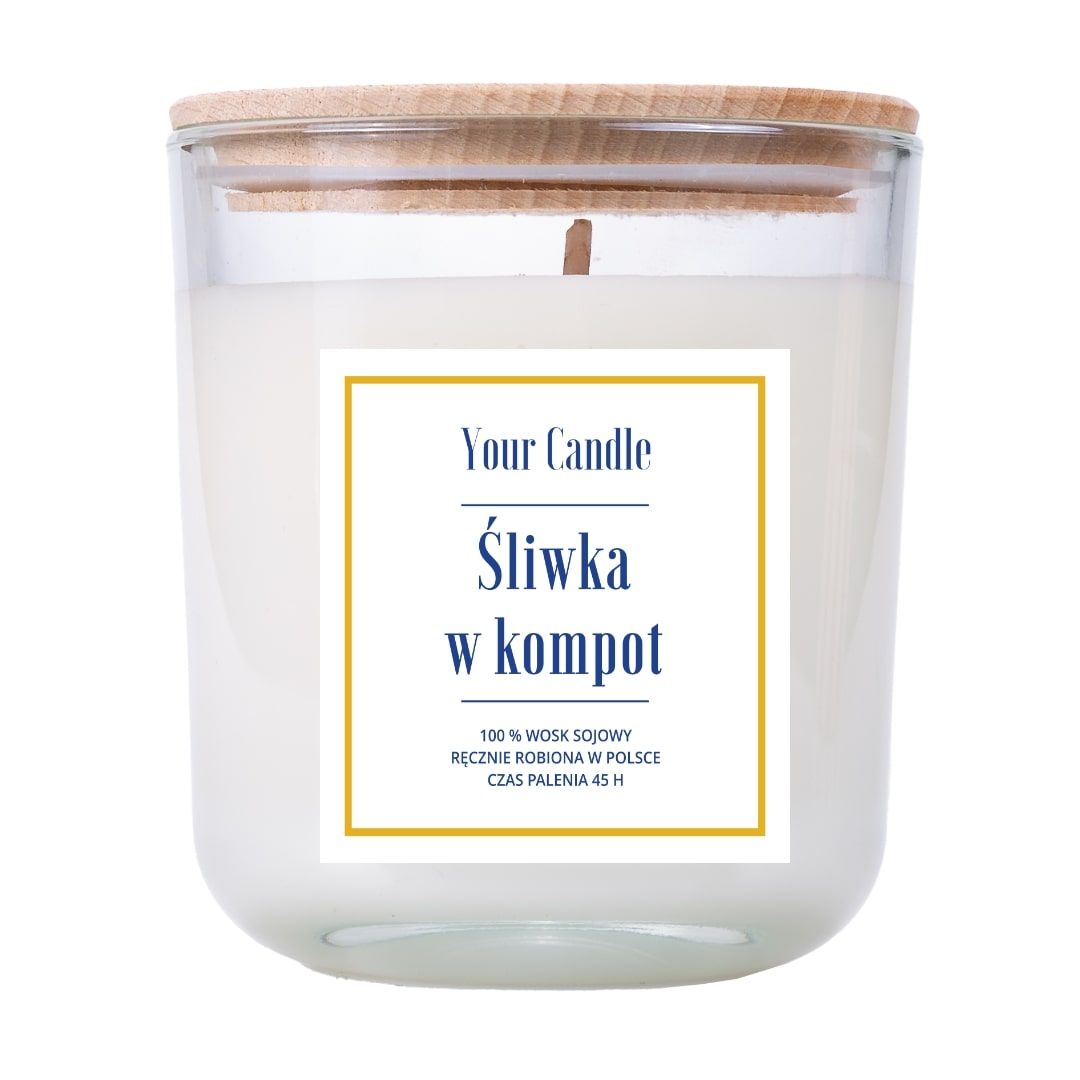 Ароматическая Свеча Your Candle Śliwka w Kompot, 210 мл цена и фото