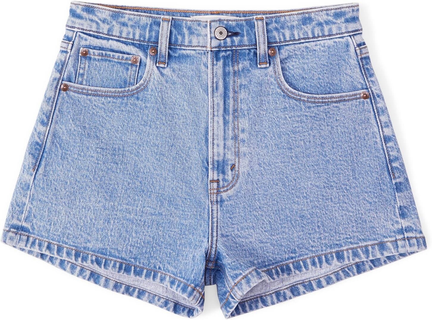 

Классические шорты для мам с высокой посадкой Abercrombie & Fitch, цвет Medium