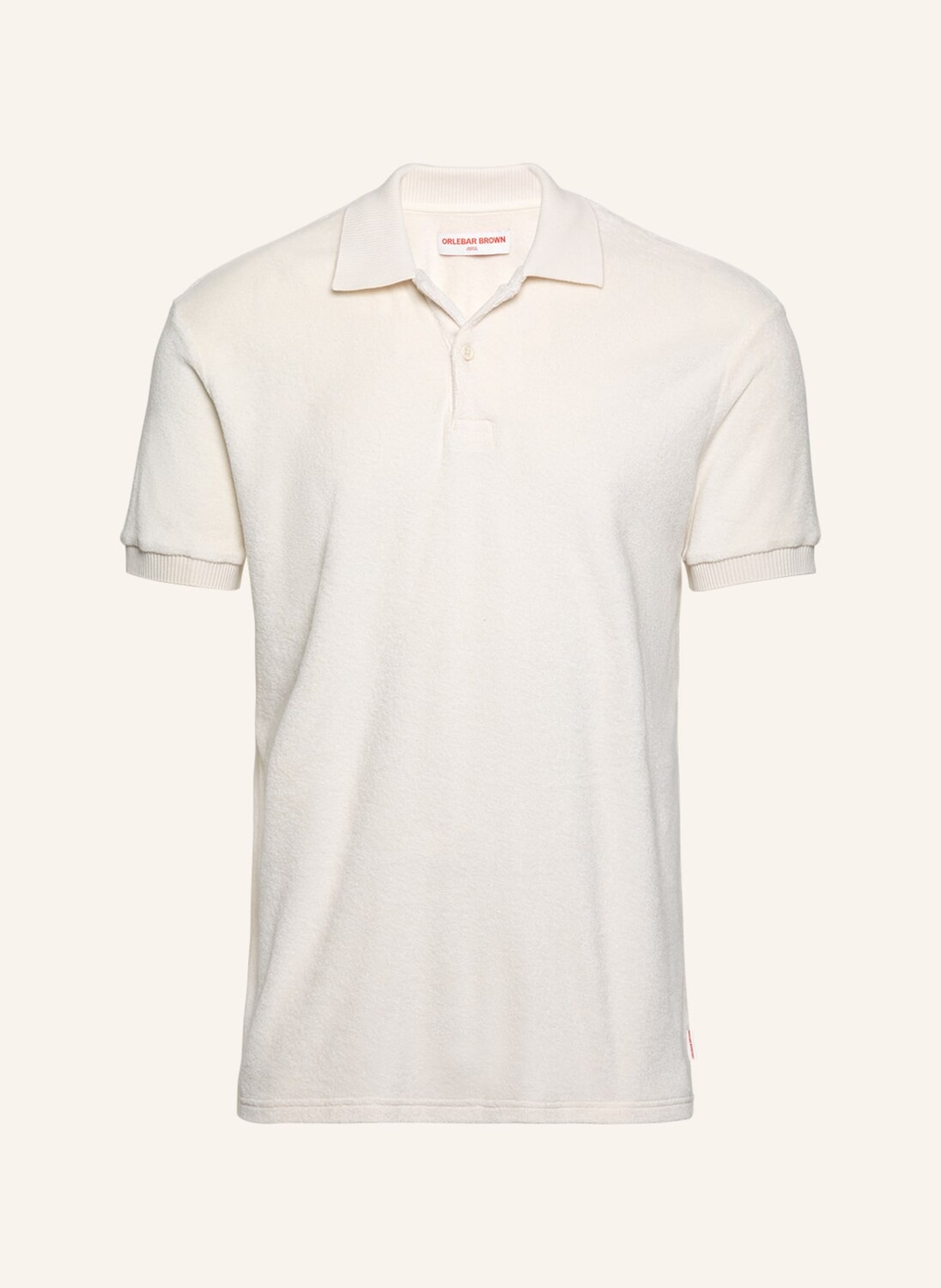 

Рубашка поло ORLEBAR BROWN JARRETT TOWELLING, кремовый