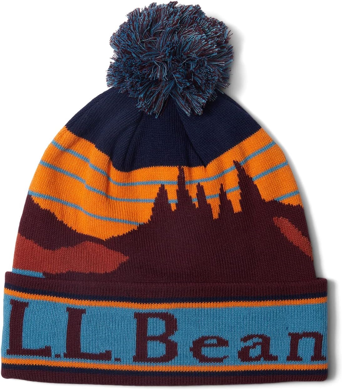 

Шляпы с рисунком Katahdin Pom L.L.Bean, цвет Carbon Navy/Burgundy