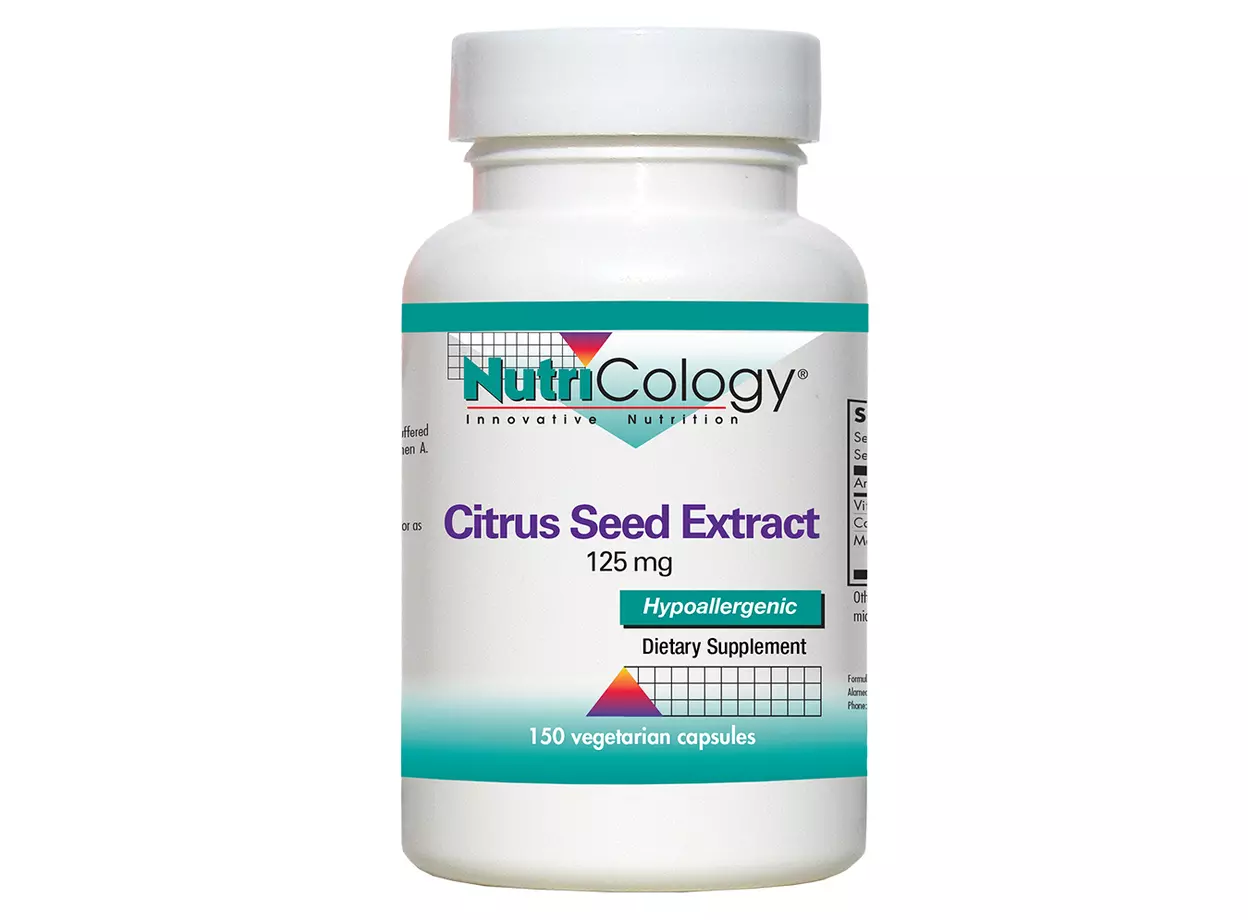 

Nutricology, Экстракт семян цитрусовых 125 мг, 150 вегетарианских капсул