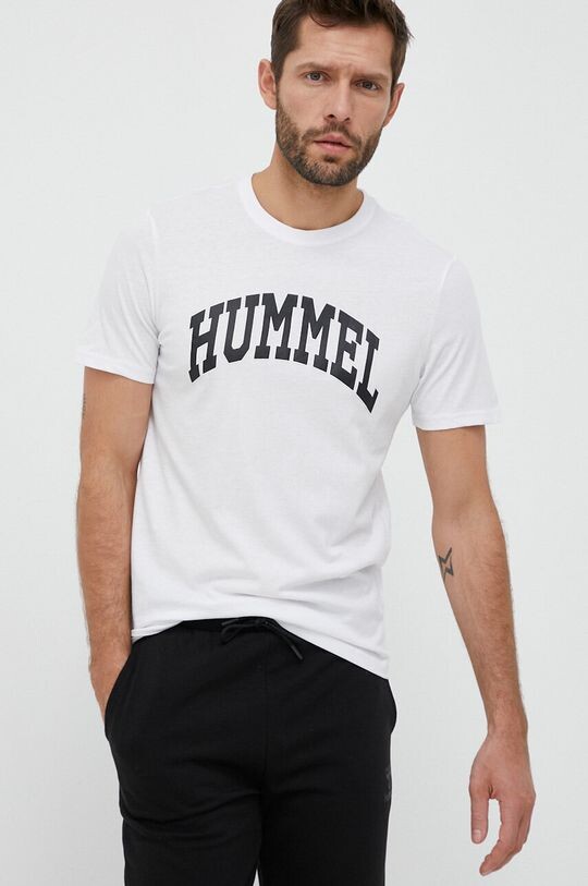

Хлопковая футболка Hummel, белый