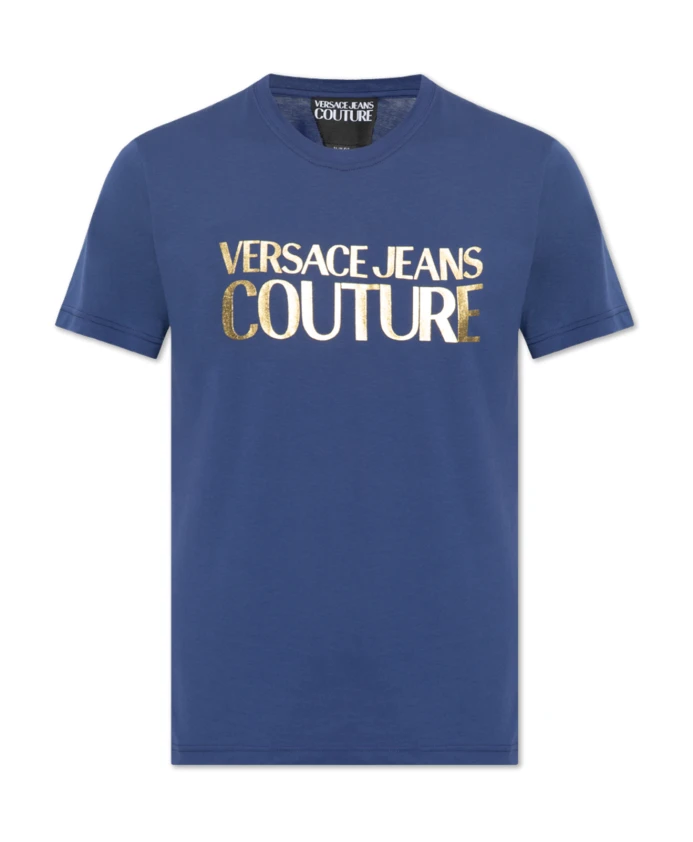 

Футболка с логотипом Versace Jeans Couture, синий