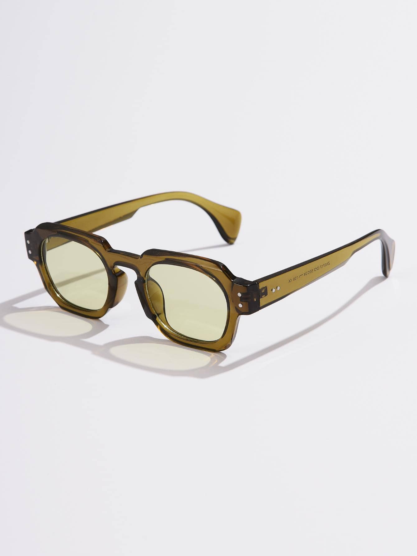 1шт женские модные солнцезащитные очки квадратной формы для вечеринок с футляром для очков, зеленый цена и фото