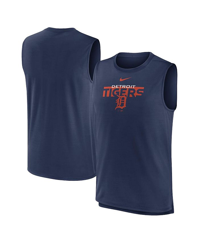 

Мужская темно-синяя майка Detroit Tigers Knockout Stack Exceed Performance Muscle Tank Nike, синий