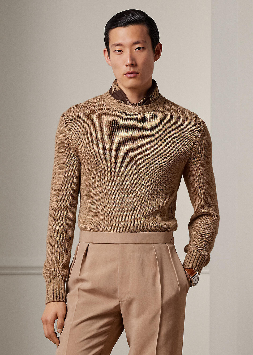 

Шелковый свитер с круглым вырезом Ralph Lauren