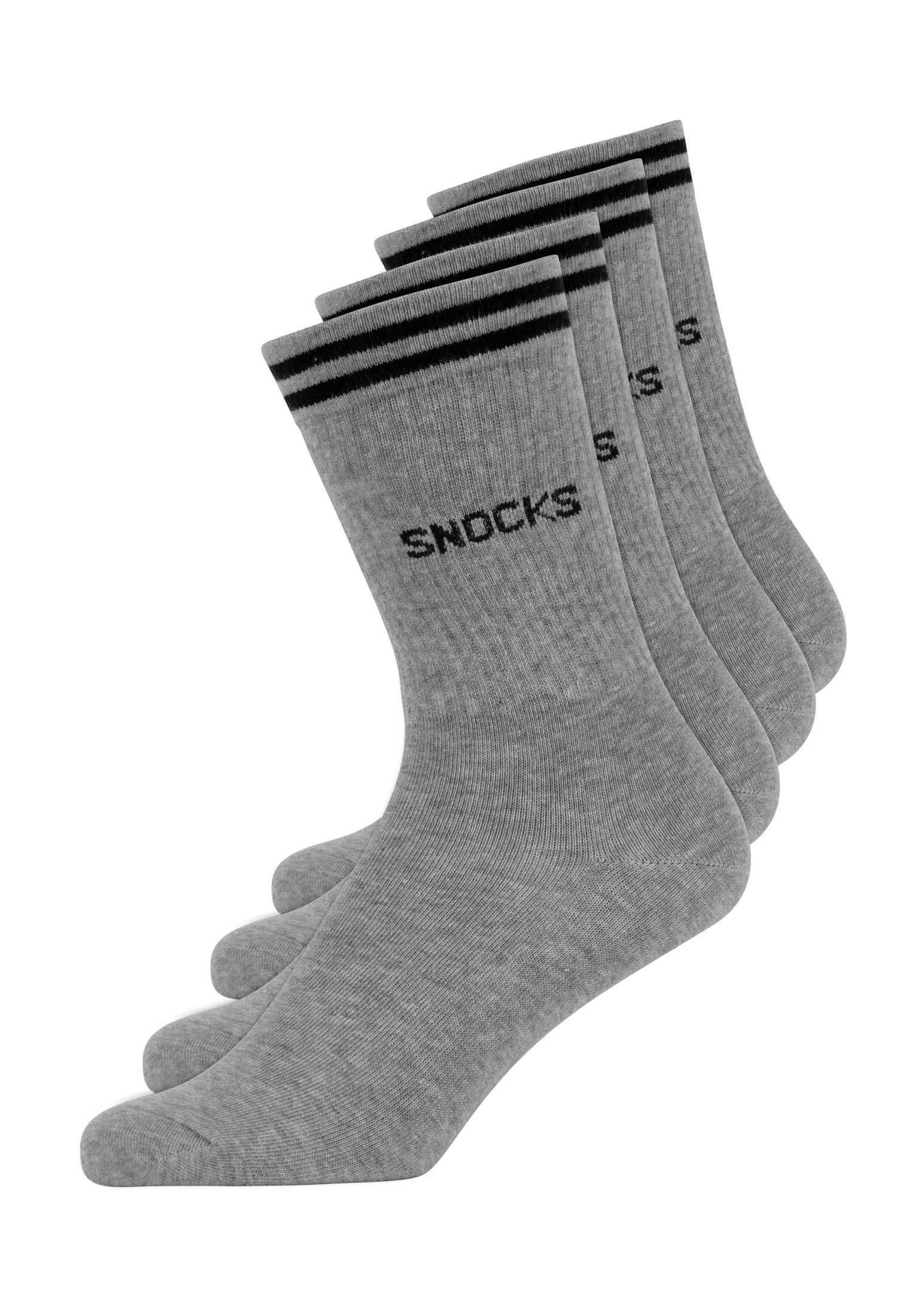 Носки SNOCKS Bio Baumwolle 4 шт, серый