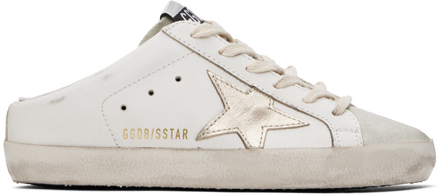 

Бело-серые кеды Super-Star Sabots Golden Goose