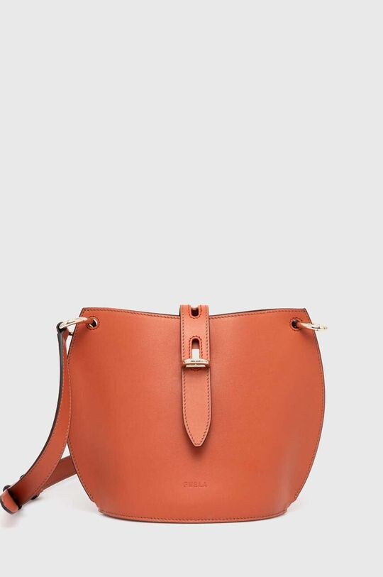 

Кожаная сумочка Furla, оранжевый