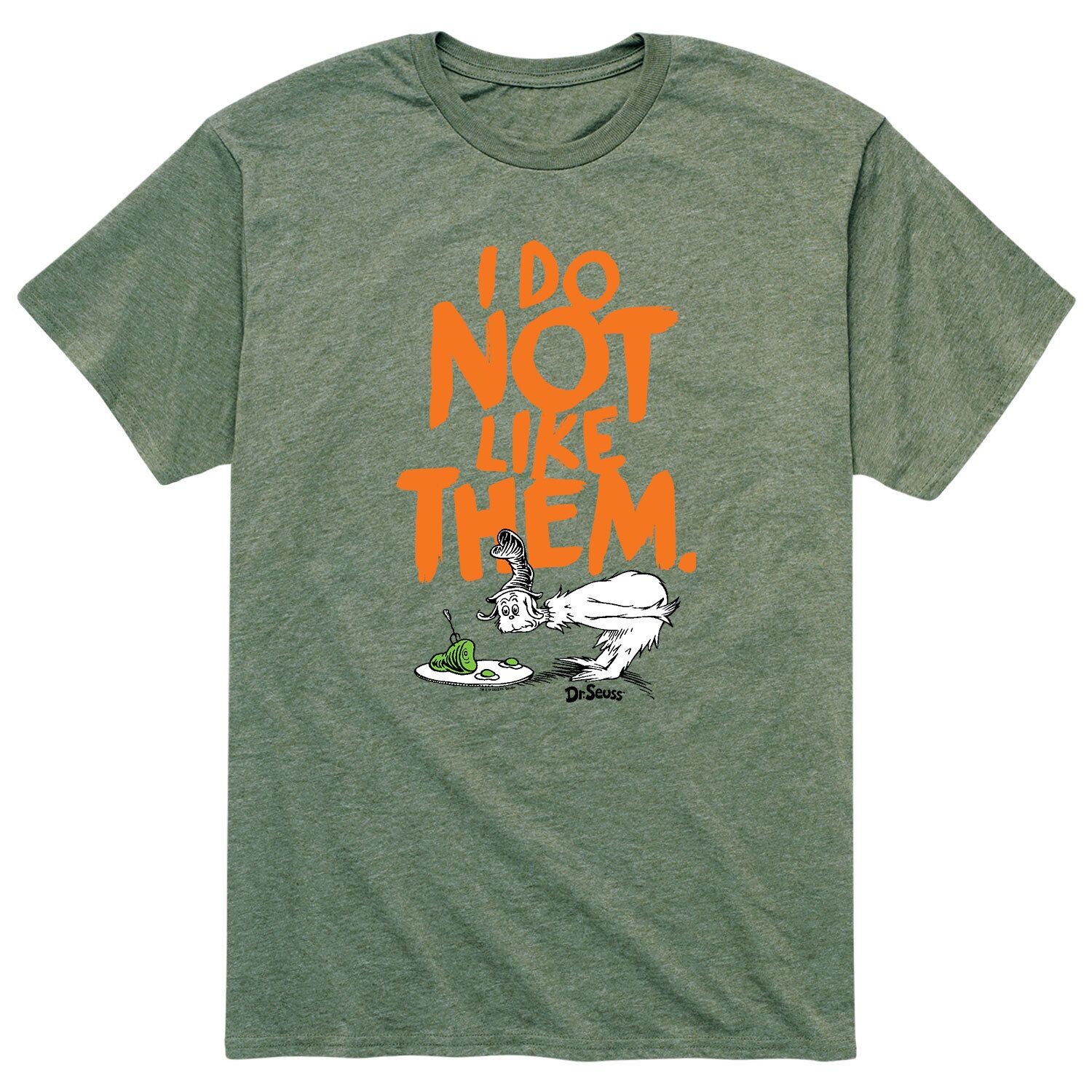 

Мужская футболка Dr. Seuss I Do Not Like Them Licensed Character