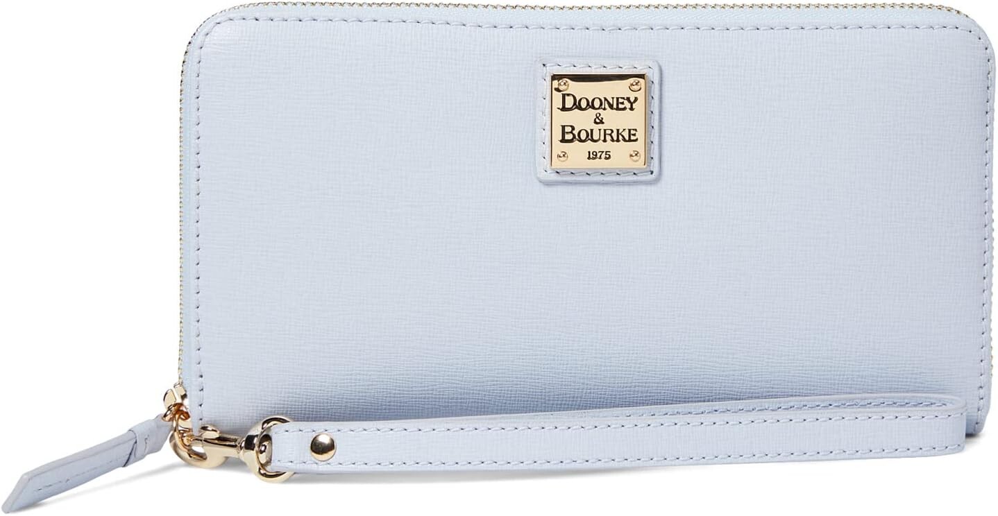 

Клатч Large Zip Around Wristlet Dooney & Bourke, цвет Glacier Blue