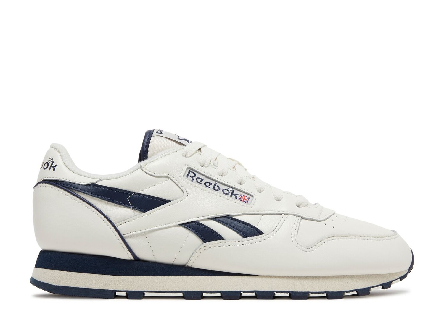 

Кроссовки Reebok Classic Leather 1983 Vintage 'Chalk Vector Navy', белый