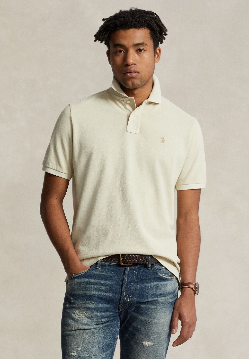 

Рубашка-поло SHORT SLEEVE Polo Ralph Lauren, цвет natural