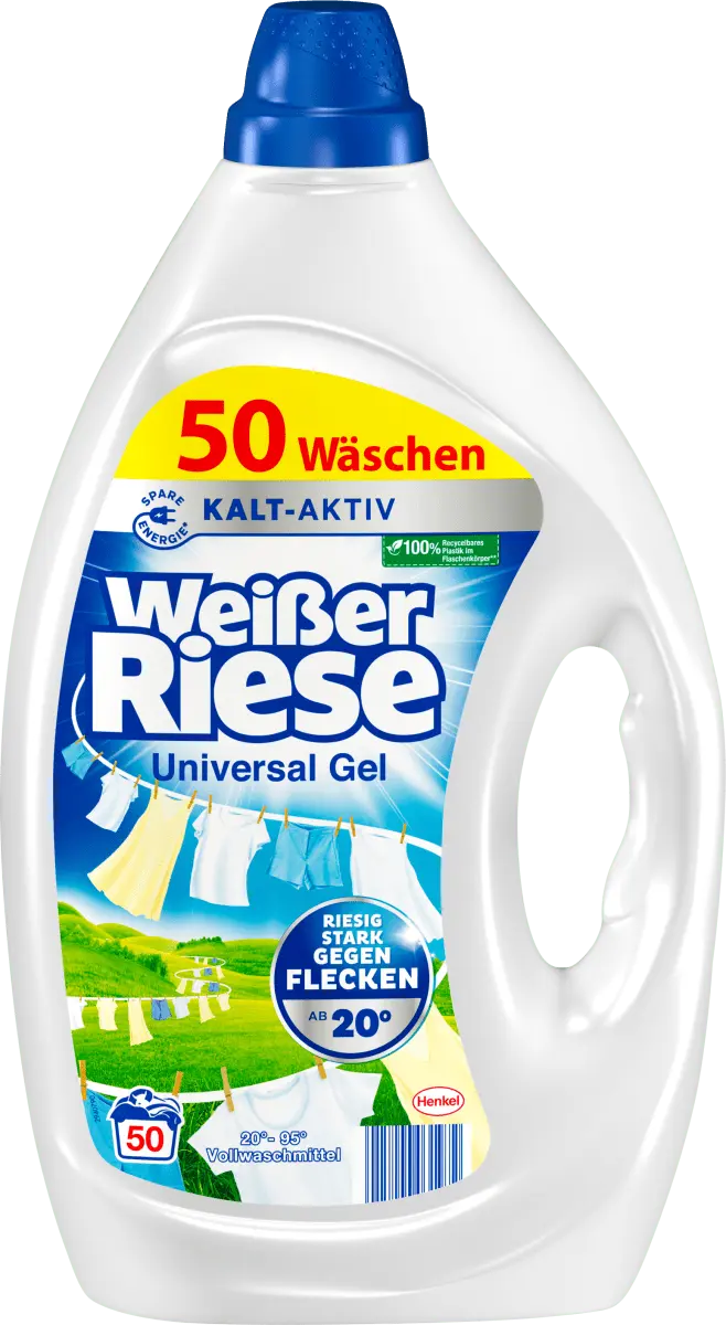 

Моющий гель для сложных загрязнений Weißer Riese, 2,25 л, Синий