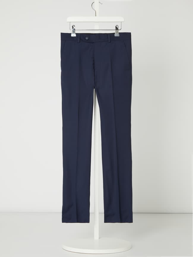 цена Узкие брюки-чиносы с содержанием натуральной шерсти G.O.L., синий