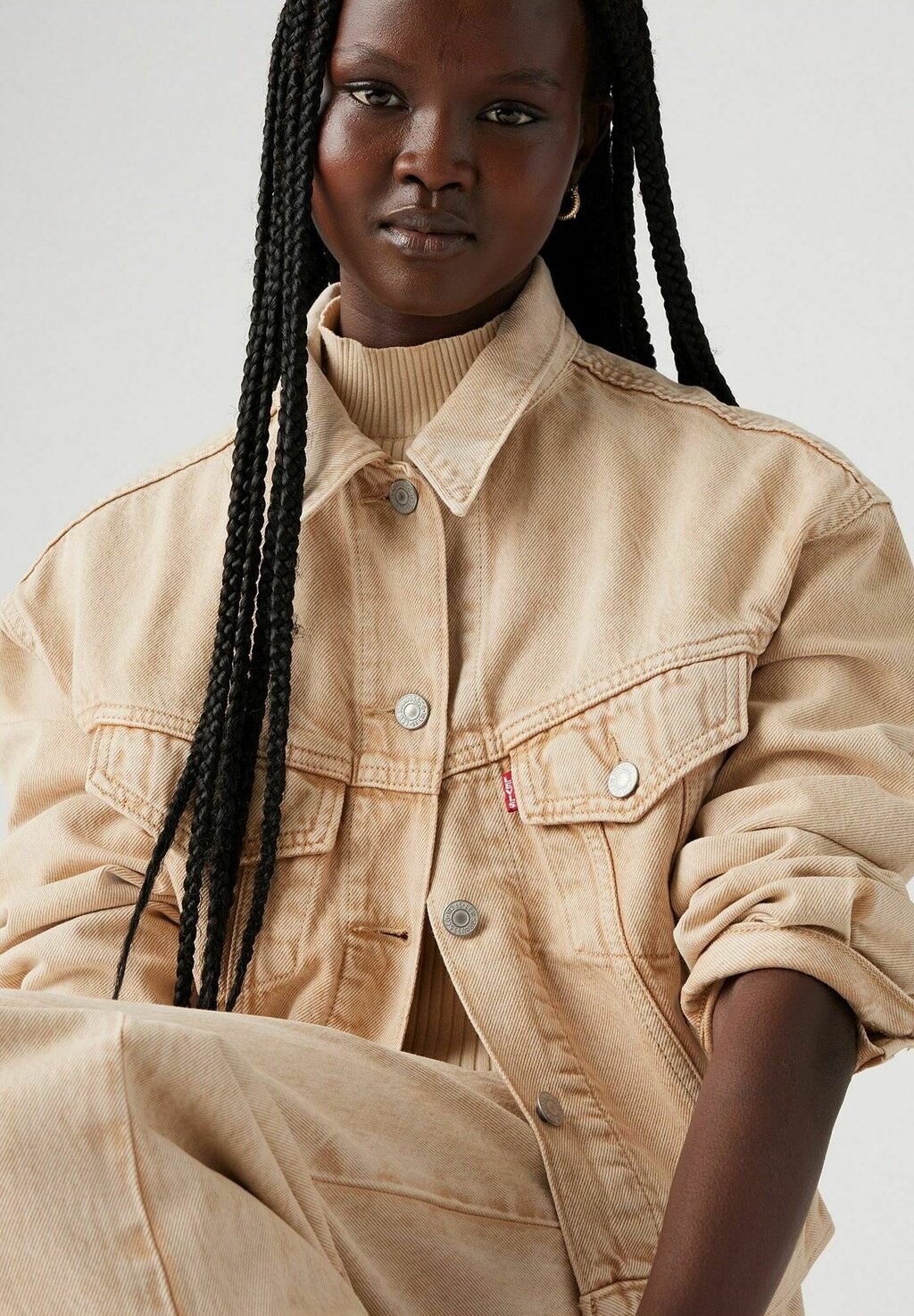 

Джинсовая куртка Levi's, бежевый меланж