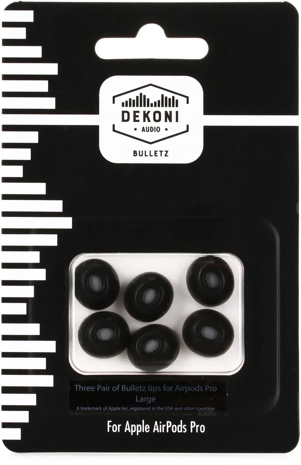 

Насадки из пены с эффектом памяти Dekoni Audio Airpods Pro Bulletz, 3 шт., большие