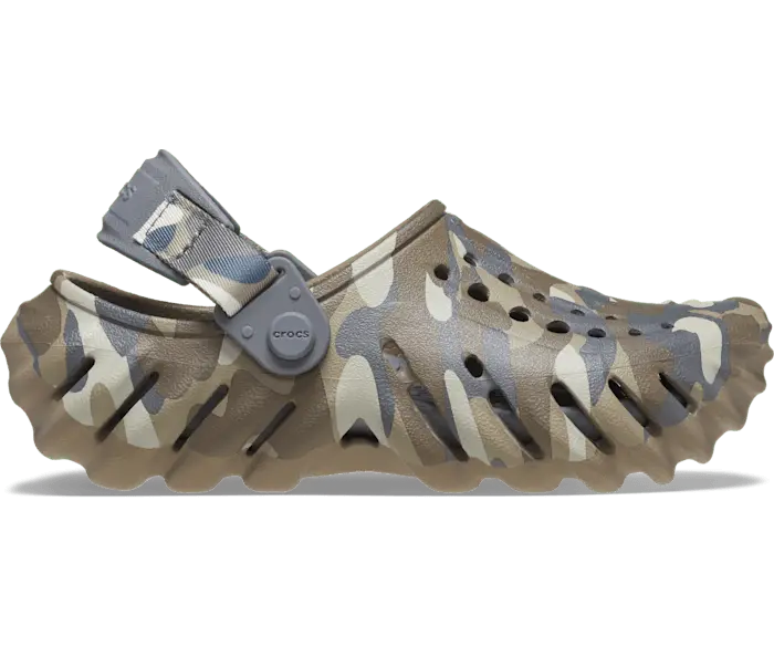 

Сабо Echo Camo Redux Crocs детские, цвет Charcoal