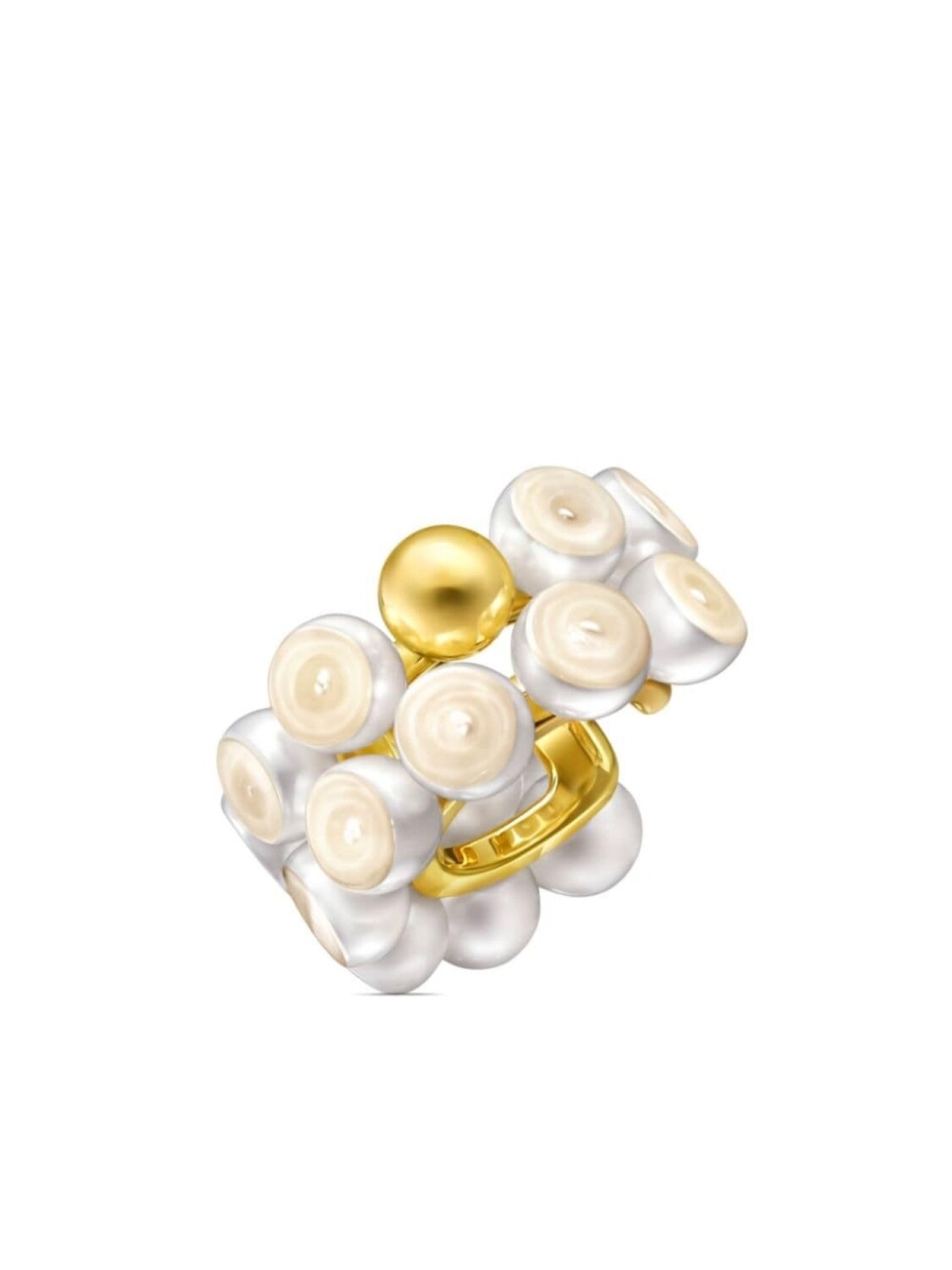 

Серьга-кафф M/G Sliced Sphere из желтого золота с жемчугом TASAKI, золотой