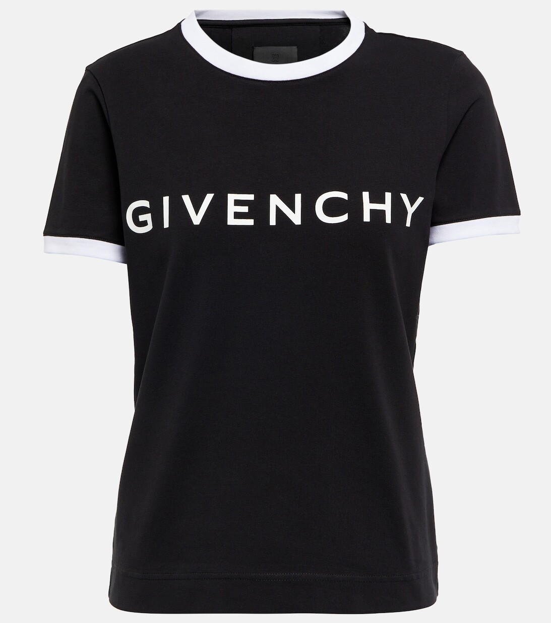 

Футболка из смесового хлопкового джерси GIVENCHY, разноцветный, Черный