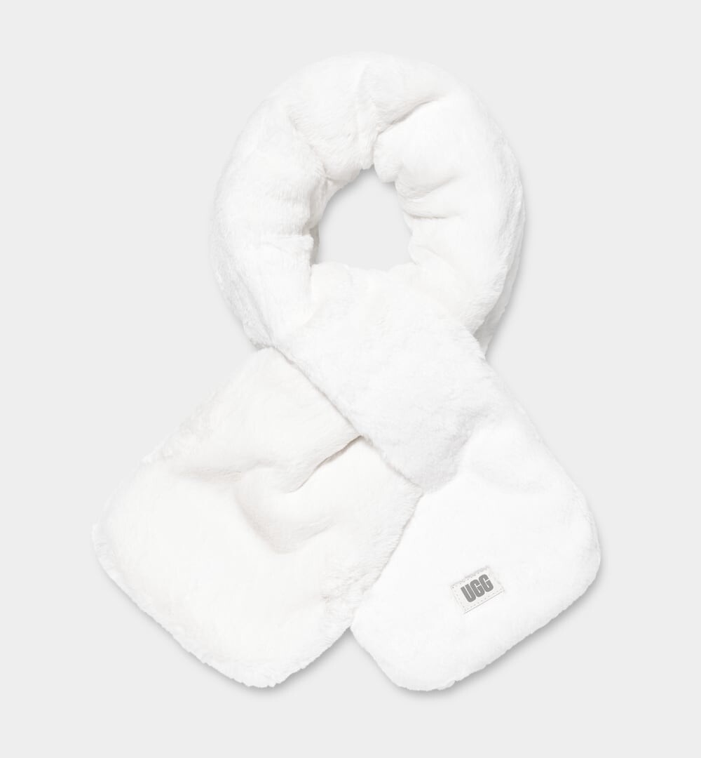 

Шарф Faux Fur Pull Thru Scarf UGG, белый