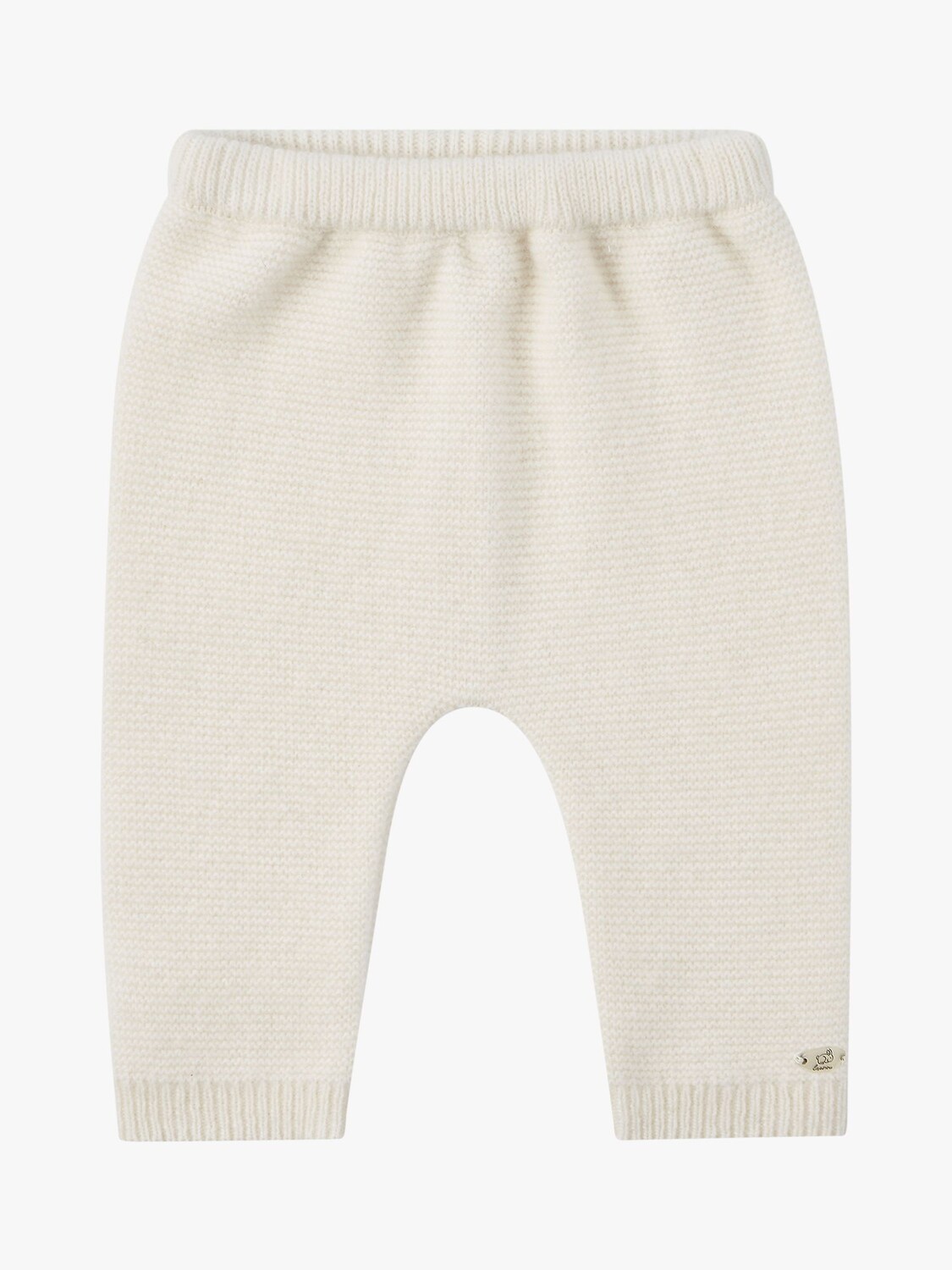 

Трикотажные брюки из смесового кашемира Trotters Baby Little Cosy, кремовый цвет