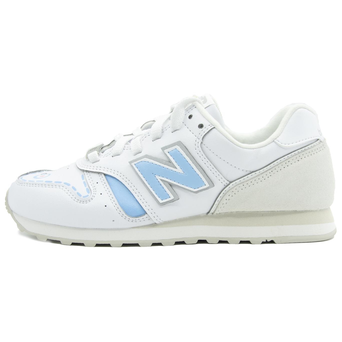 

Кроссовки NB 373 унисекс с низким верхом белые/синие New Balance