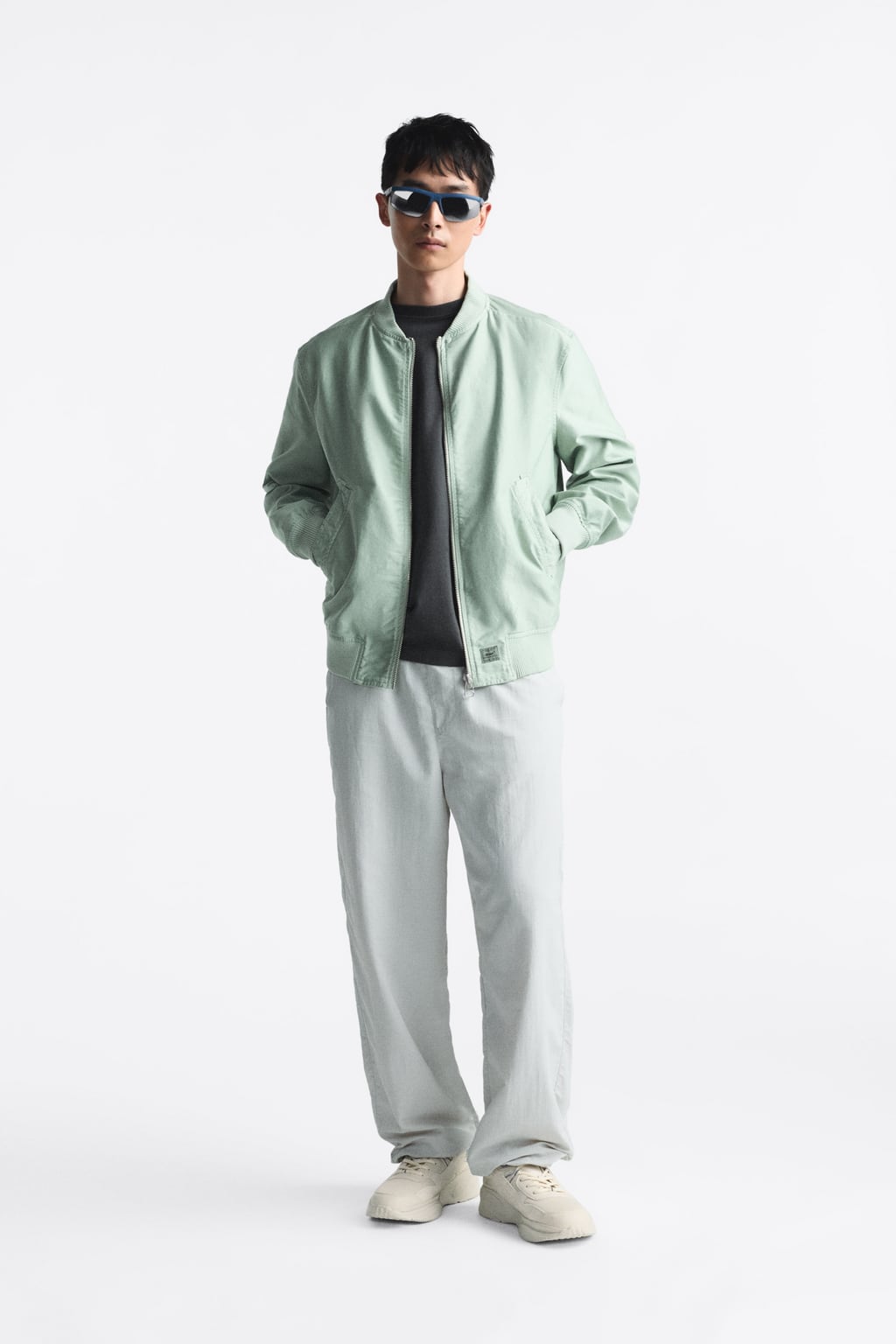 

Кроссовки для бега на массивной подошве ZARA, белый