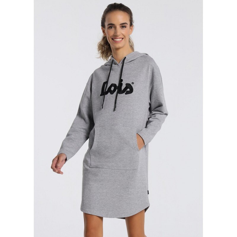 

Короткое платье Lois Jeans 132082 Long Sleeve, серый