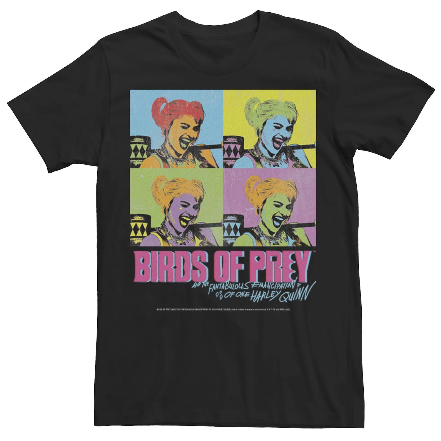 Мужская футболка Harley Quinn: Birds Of Prey Pop Art Licensed Character