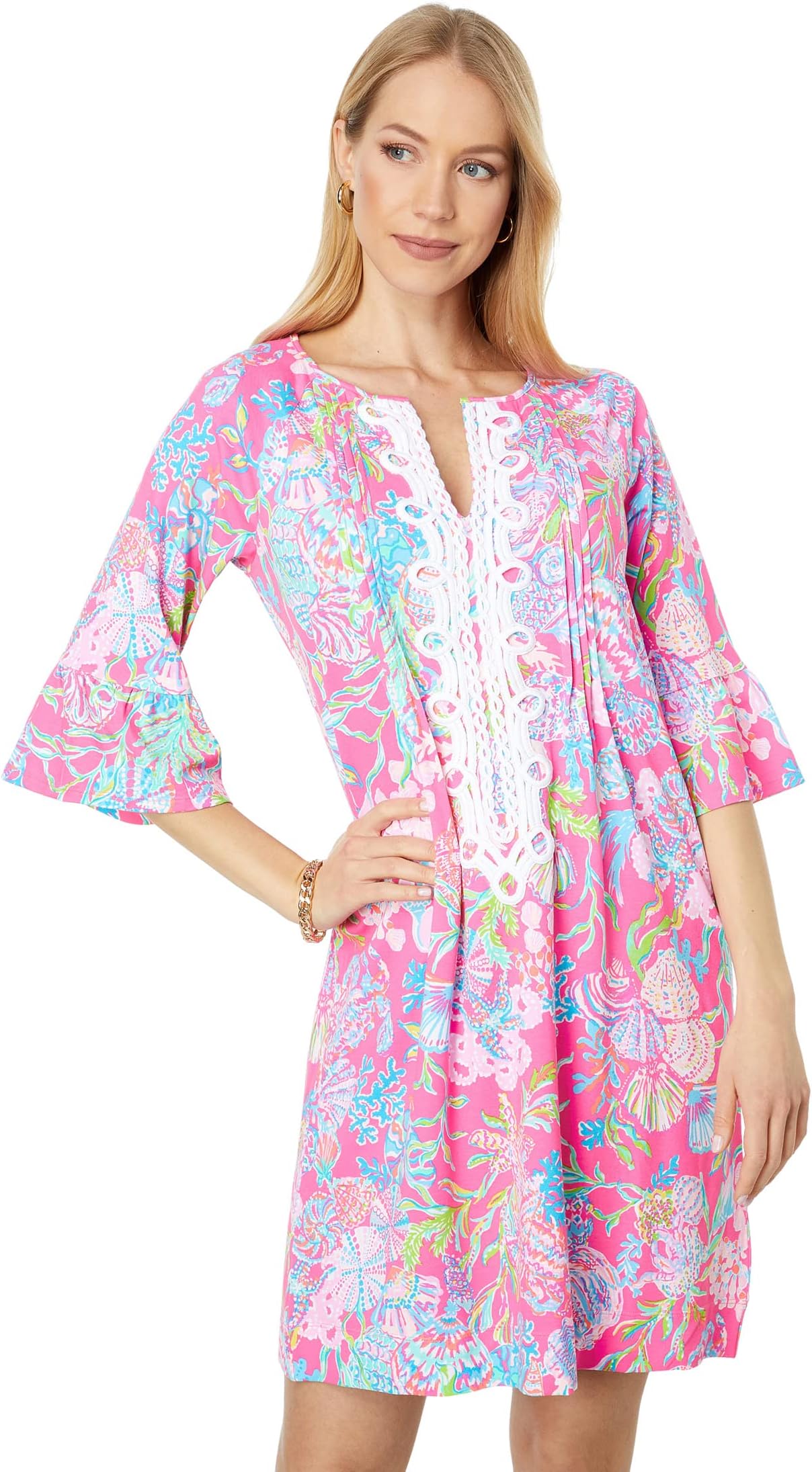 

Криста Платье Lilly Pulitzer, цвет Pink Isle Shell Me Something Good