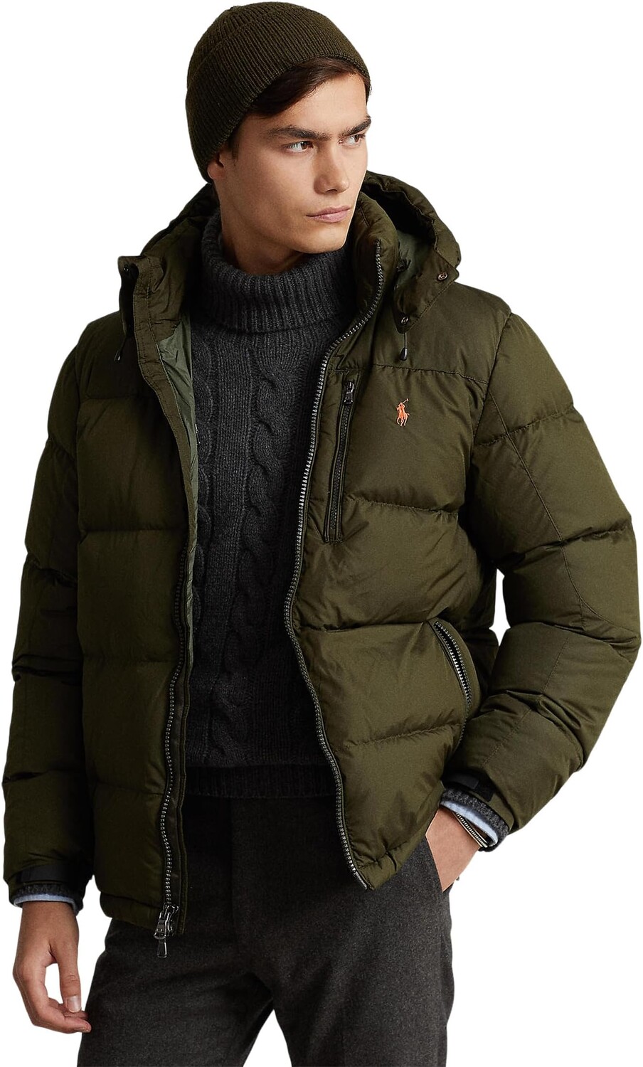 

Куртка Water-Repellent Down Jacket Polo Ralph Lauren, цвет Company Olive