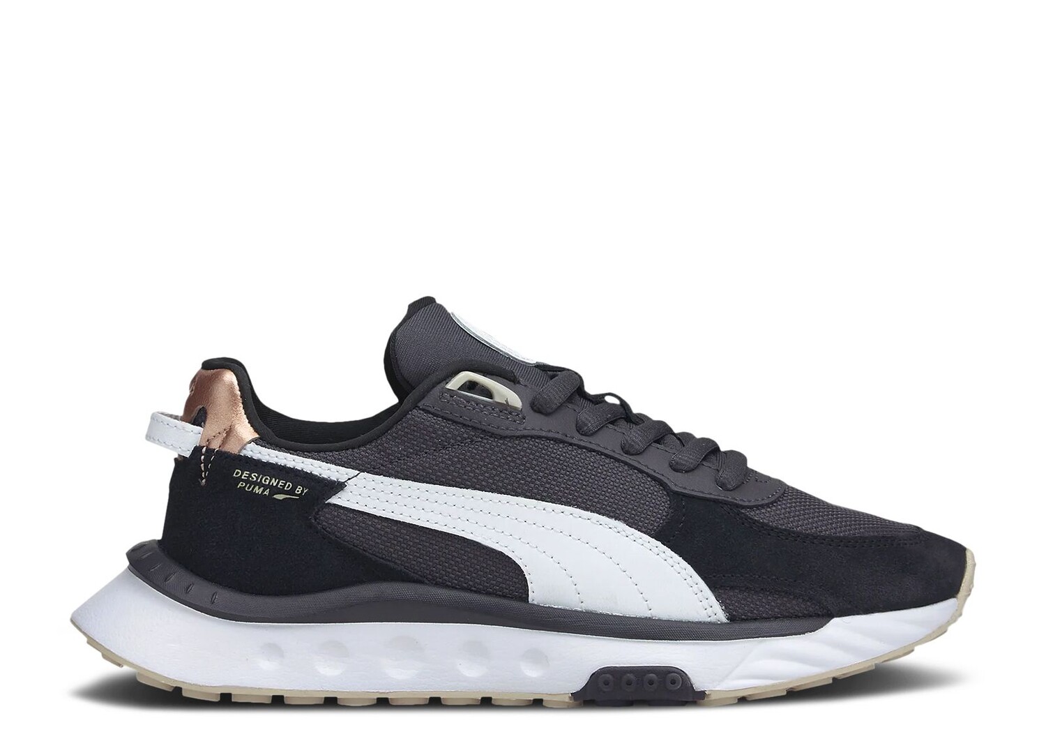 

Кроссовки Puma Wmns Wild Rider 'Soft Metal - Ebony Black', черный