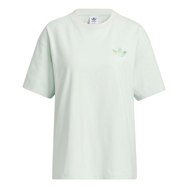 Футболка (WMNS) adidas originals Short Sleeve T-Shirt 'Green', зеленый футболка adidas originals short sleeve tee almost lime зеленый