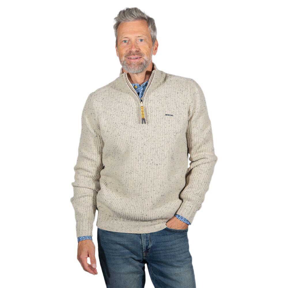 

Свитер Nza New Zealand Dry half zip, бежевый