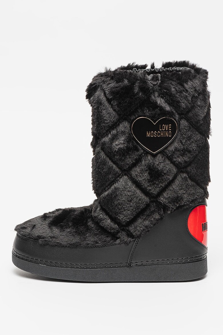 

Сапоги на эко пуху Love Moschino, черный
