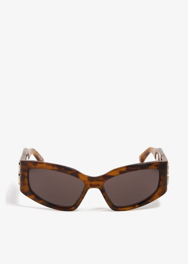 цена Солнцезащитные очки Balenciaga Bossy Cat, коричневый