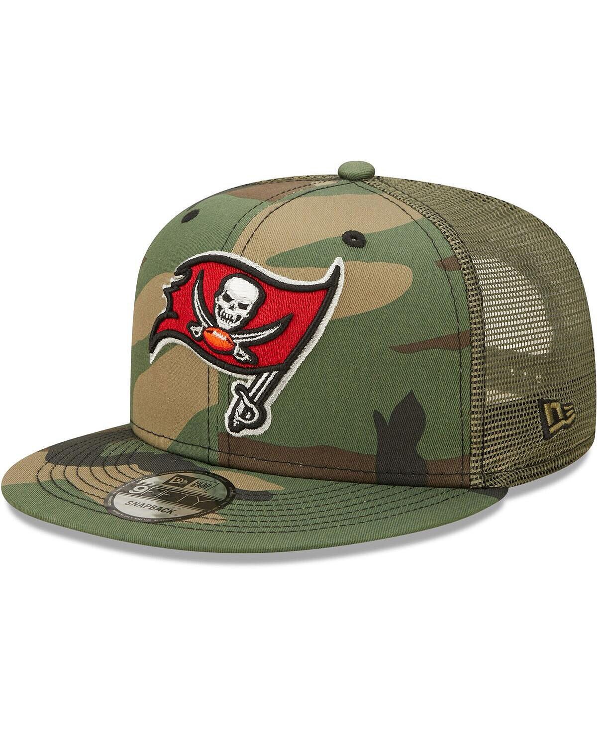 

Мужская кепка Tampa Bay Buccaneers Trucker 9FIFTY Snapback камуфляжно-оливкового цвета New Era
