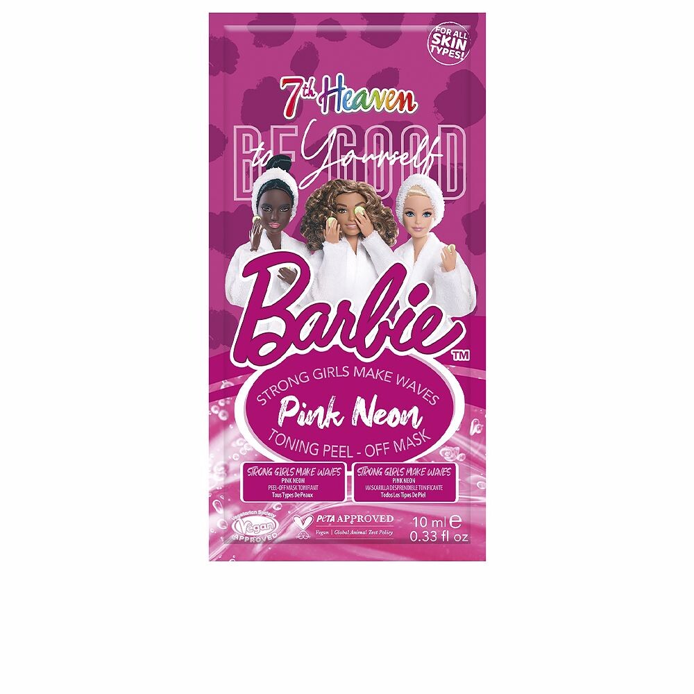 

Маска для лица Barbie pink neon peel off 7th heaven, 10 мл