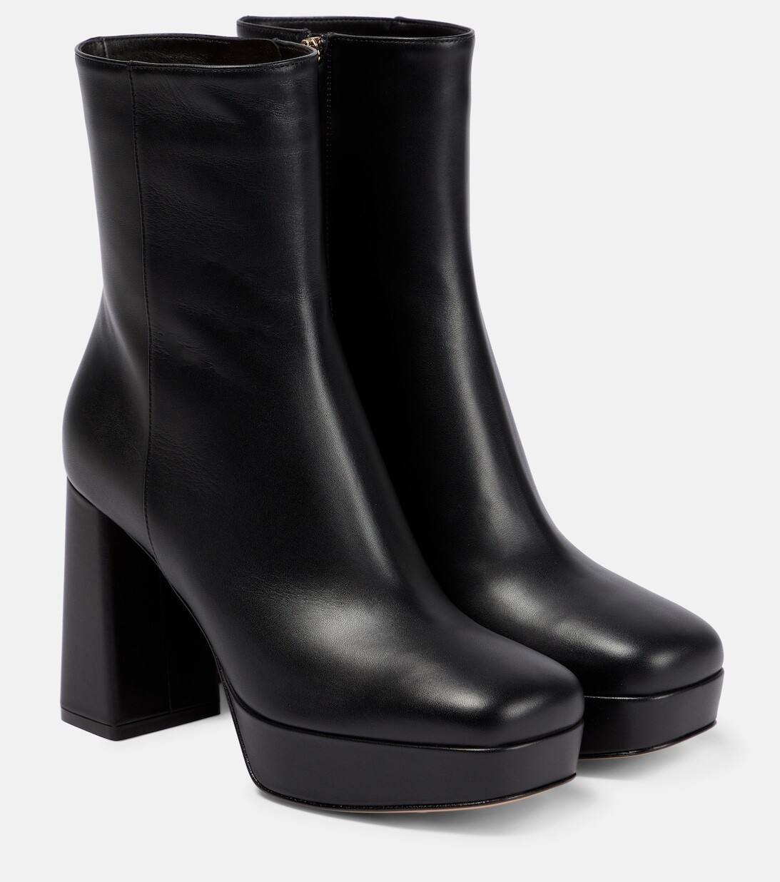 

Кожаные ботильоны на платформе Gianvito Rossi, черный