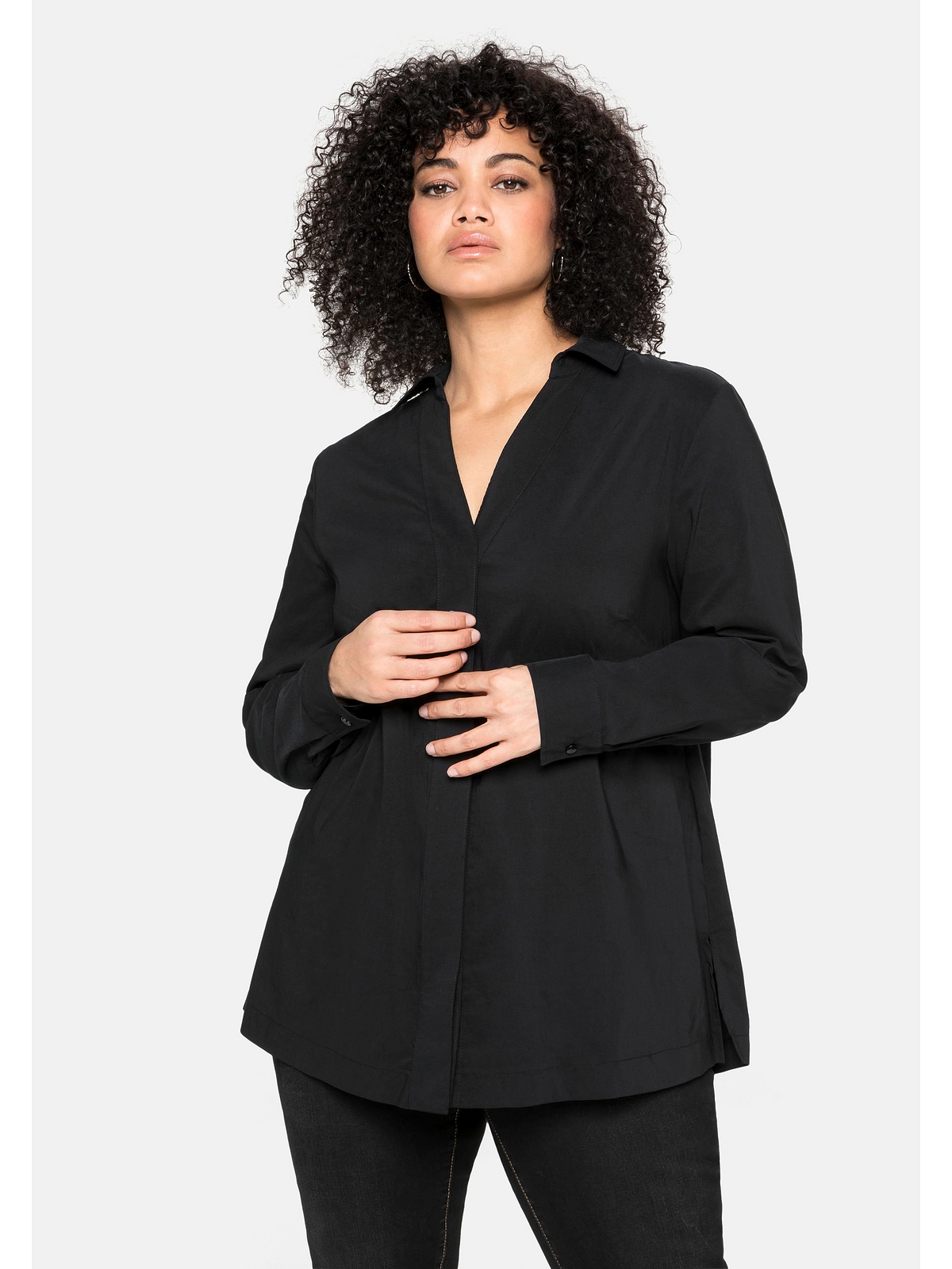 Блуза sheego, черный
