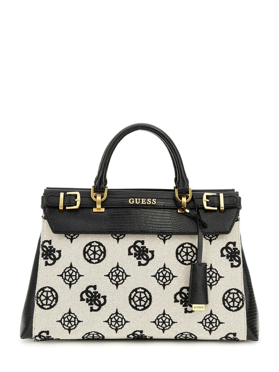 

Сумка GUESS Handbag Sestri, черный/белый