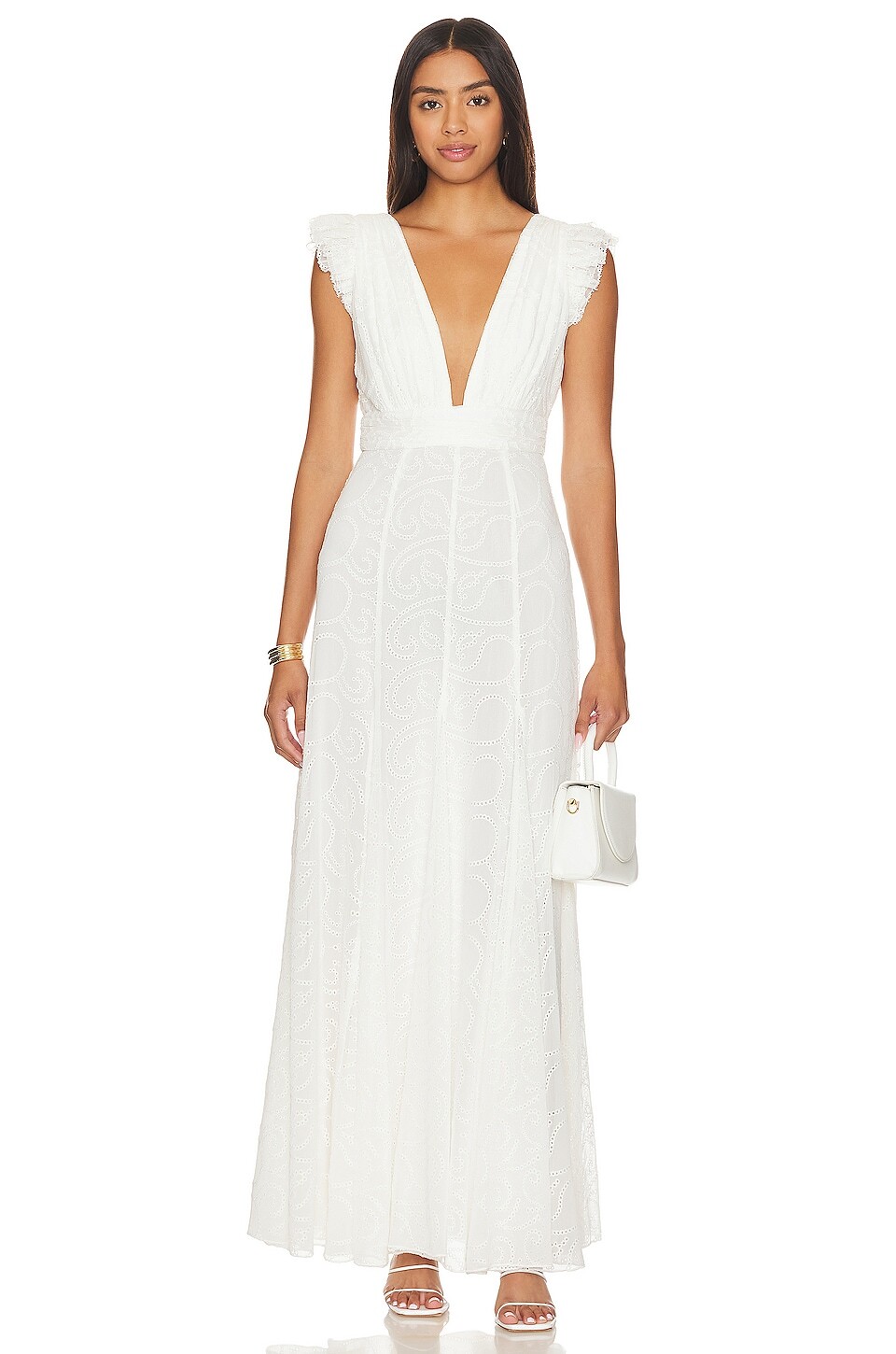 

Платье Alice + Olivia Vanna, белый