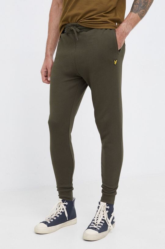 

Брюки из хлопка Lyle & Scott, зеленый