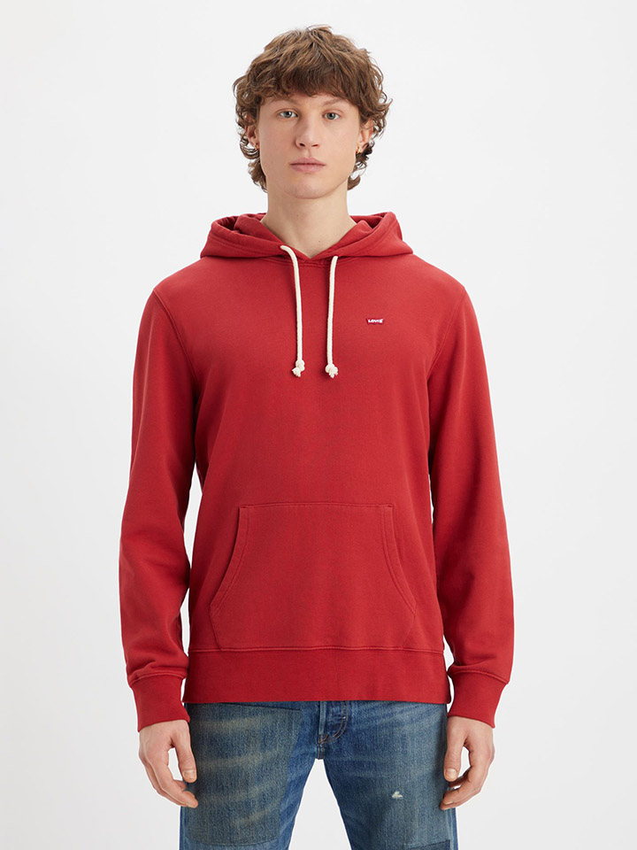 Толстовка Levi´s Hoodie, красный худи levi s premium apartment hoodie
